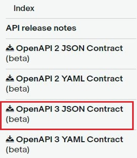 The OpenAPI 3 JSON Contract (beta)