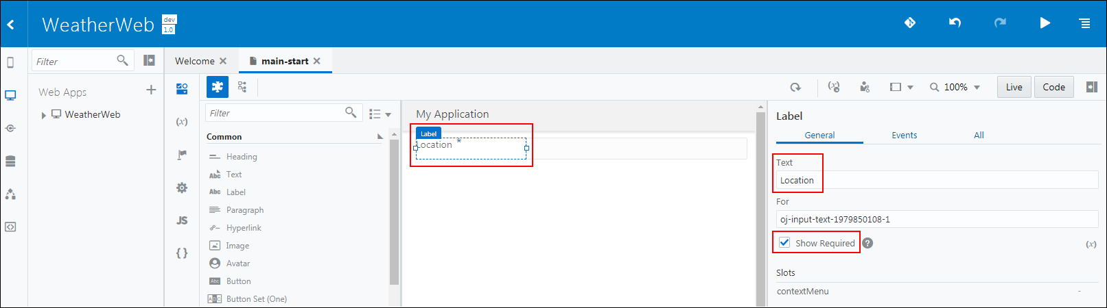 Description of application_page.png follows