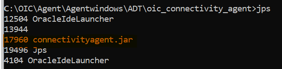 The Windows terminal window shows the PID for the agent and the jps command.