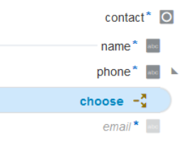 The choose statement is displayed as a child of the phone element in the target mapper tree.