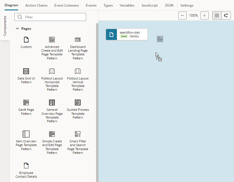 Description of diagramview-flow-dragndroppagetemplate.png follows