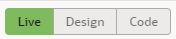 Live/Design/Code toggle icon