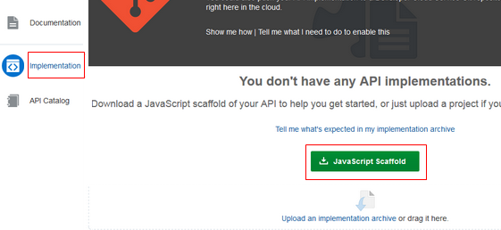 The implementation page