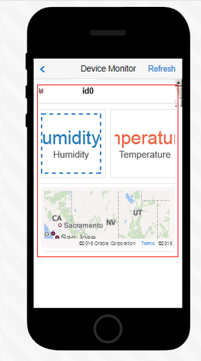 Layout of the Devices Monitor screen