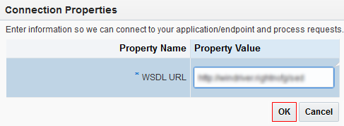 Connection properties form