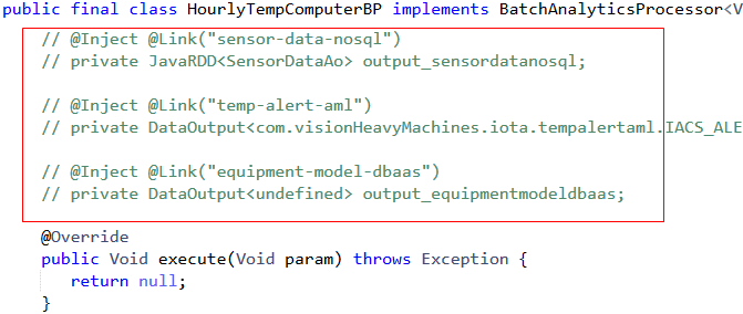 The code that is generated