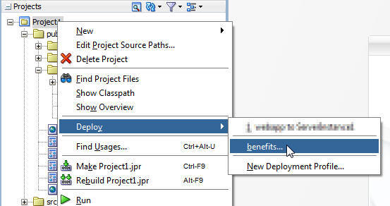 Projects pane