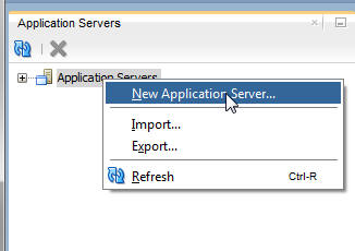 Click New Application Server