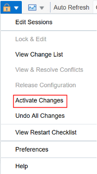 Activate Changes