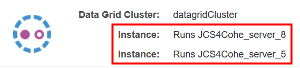 Two nodes in Data Grid Cluster datagridCluster