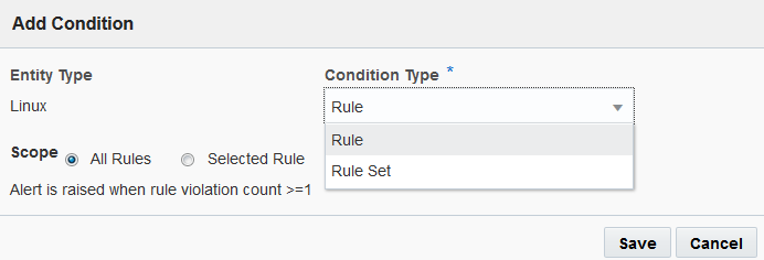 This image shows Rule Set Condition Type highlighted.