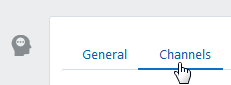This is an image of the Channels tab within the Settings page.