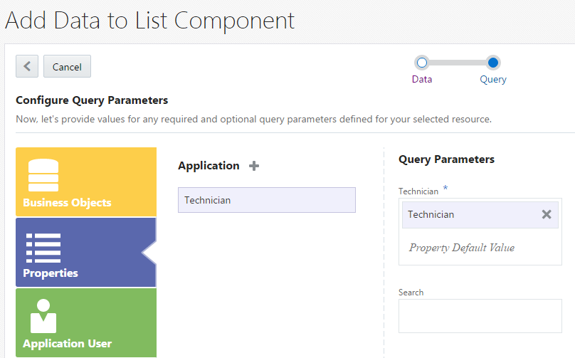 This is an image of the Application Properties value mapping.