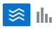 Display option icons for selecting a line graph or bar chart