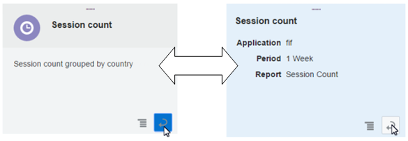 Shows the session count menus