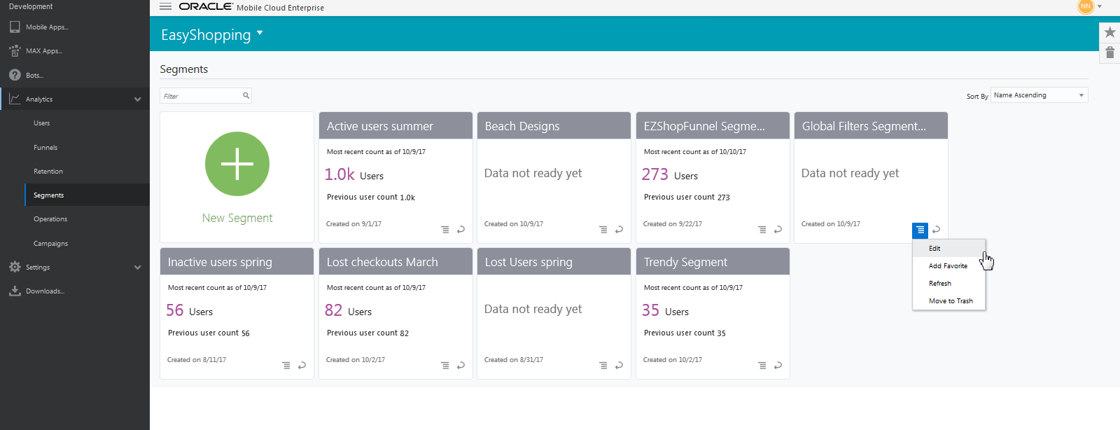 Description of segments-landing-page.png follows
