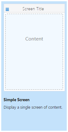 This is an image of the simple screen template.