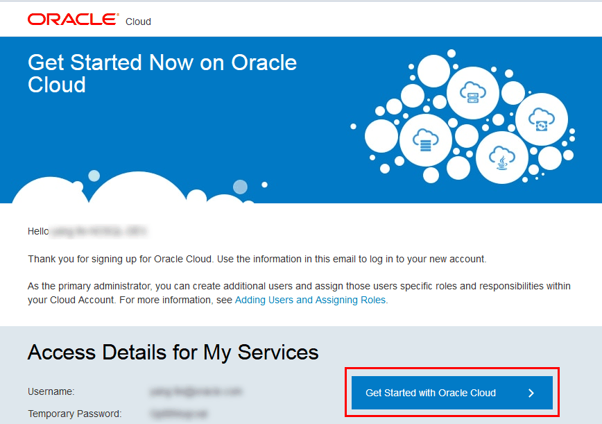 Get started with Cloud services email