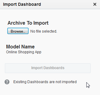 Import Dashboard Dialog