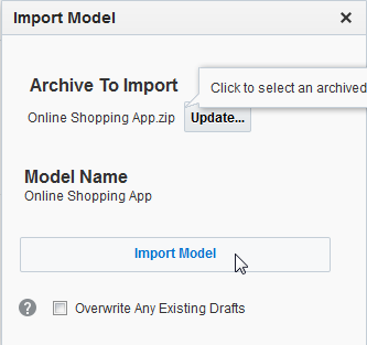 Import Model Dialog