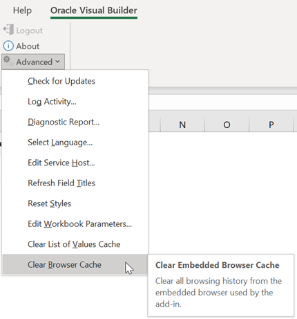 The Clear Embedded Browser Cache command