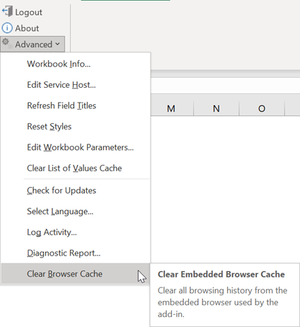 The Clear Embedded Browser Cache command