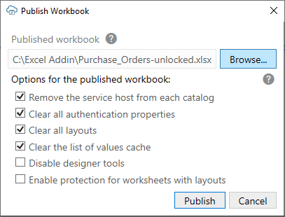 Description of workbook-publish-unlocked.png follows