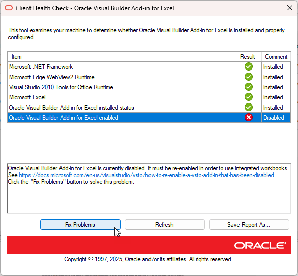 Description of client-health-check-tool.png follows Description of client-health-check-tool.png follows