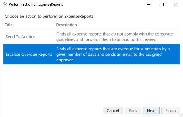 Description of perform-action-wizard1.png follows Description of perform-action-wizard1.png follows