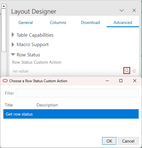 Description of choose-row-status-dialog.png follows Description of choose-row-status-dialog.png follows