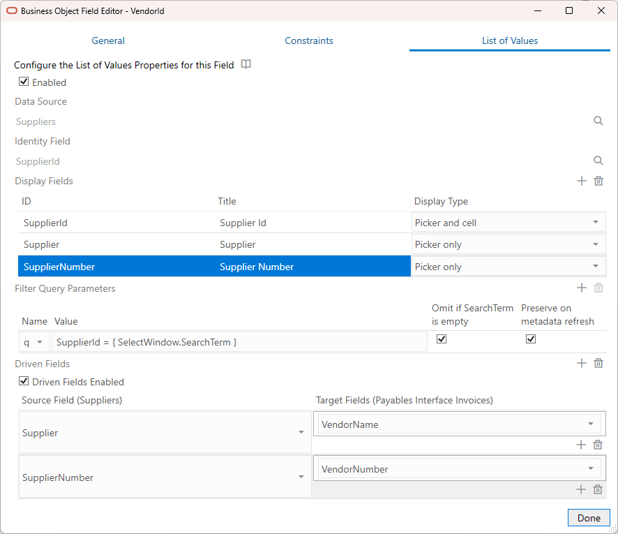 Description of lov-driven-fields.png follows
