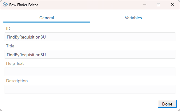 Description of row-finder-editor-general.png follows