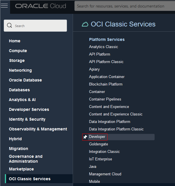 Description of navmenu_developer.png follows