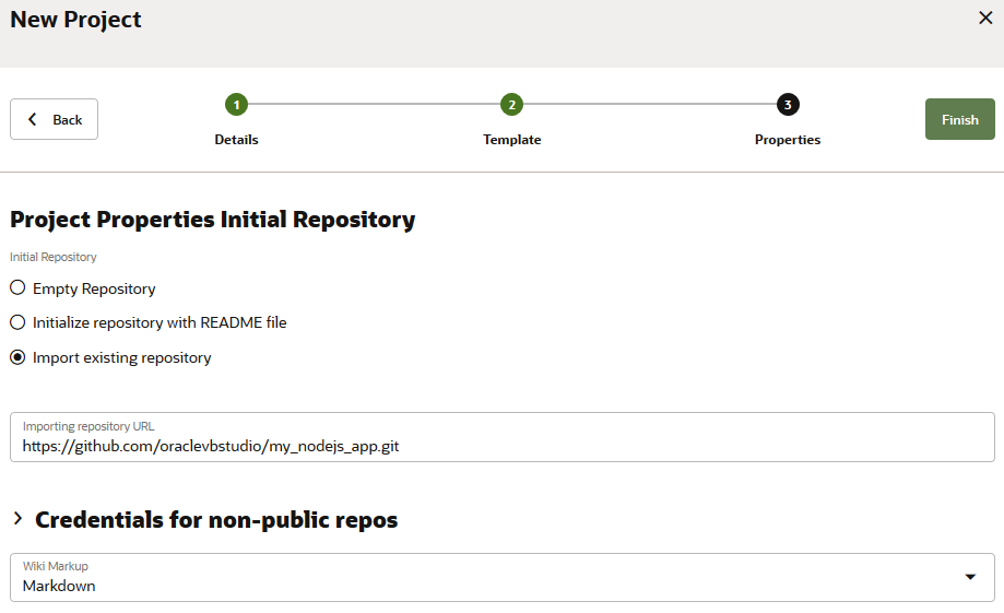 Description of projectwizard_projectproperties.png