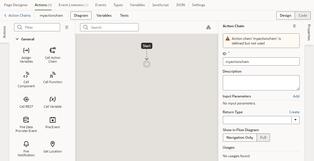Description of action-chain-editor-canvas-blank.png follows
