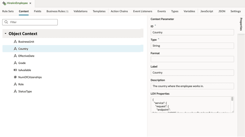 Description of businessrules-objectcontext-tab1.png follows