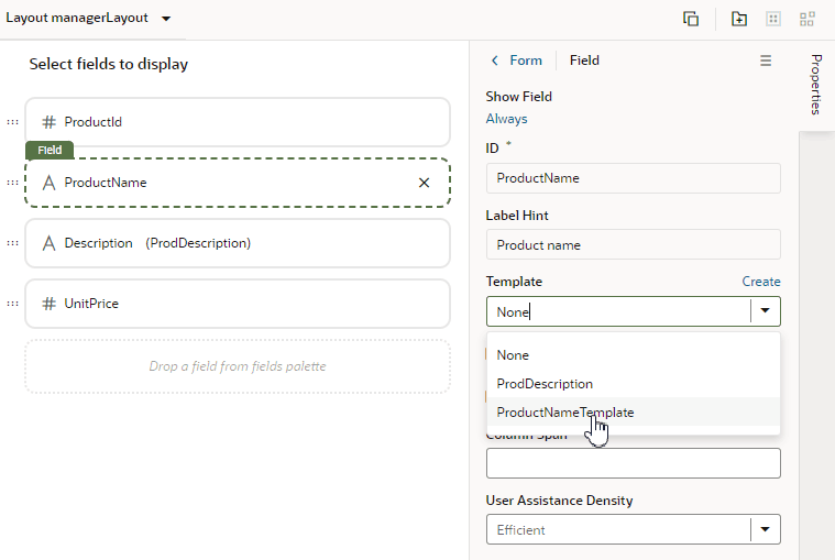 Description of dyncomponents-layout-editor-notemplate.png follows