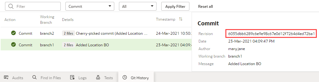Description of git-history-panel-commit.png follows