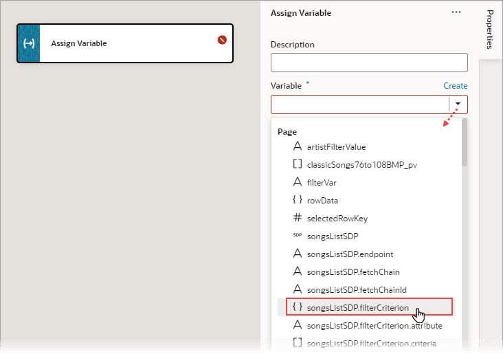 Description of jsac-assign-action-pick-sdp1.png follows