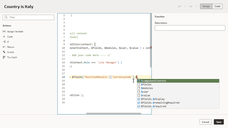 Description of metadata-expressionbuilder-codemode.png follows