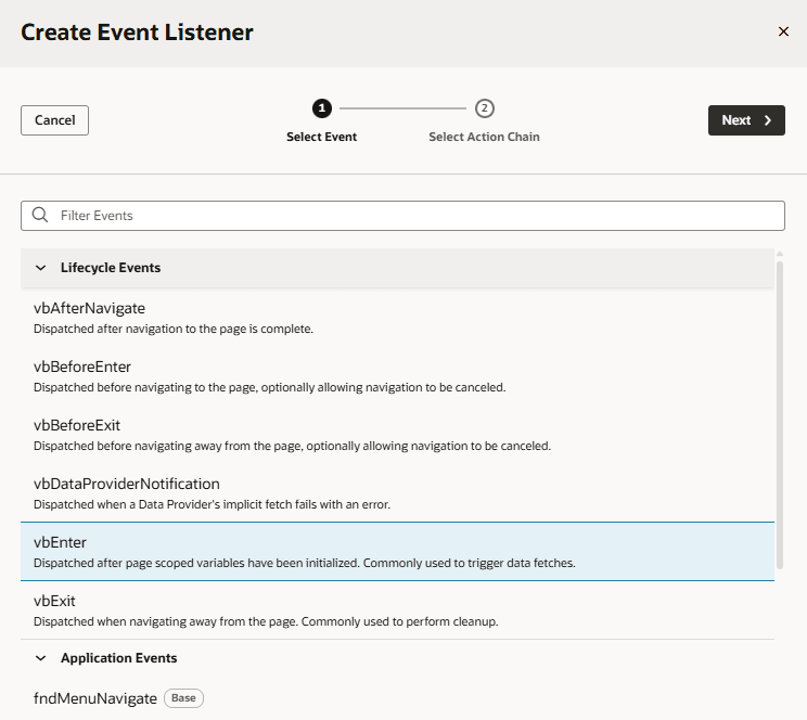 Description of page-designer-events-select-appui.png follows