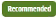 Recommended badge