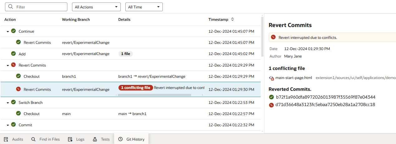 Description of revertcommit-githistory-extn.png follows