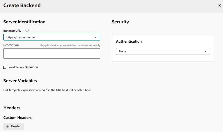 Description of servcon-create-backend-page2.png follows