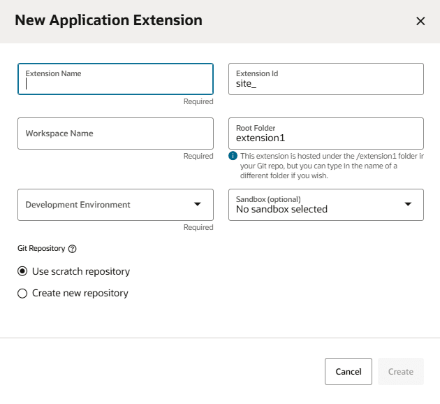 Description of newappextensionnotexpanded1.png follows Description of newappextensionnotexpanded1.png follows