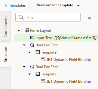 Description of dynamicui-templates-form-structure.png follows