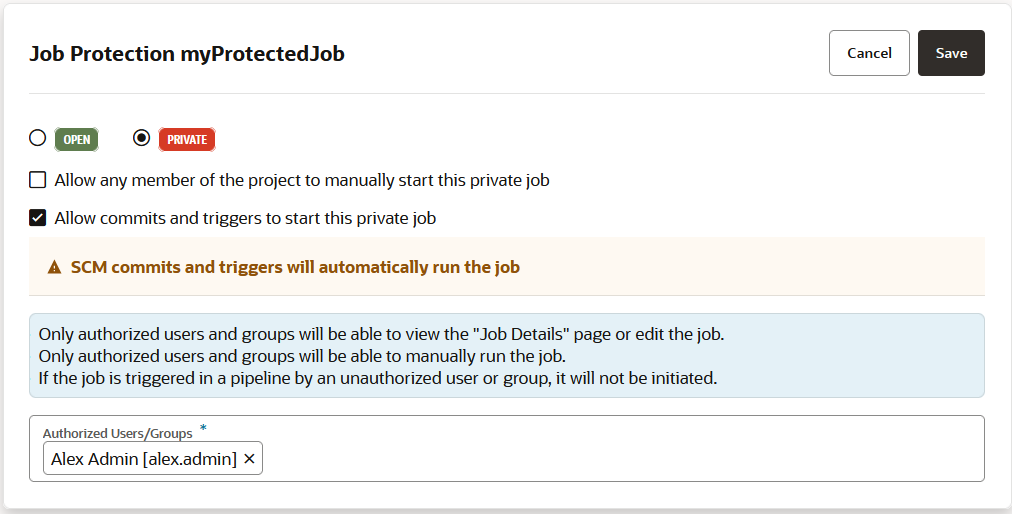 Description of job-protection-private-allow-commits-and-triggers.png follows