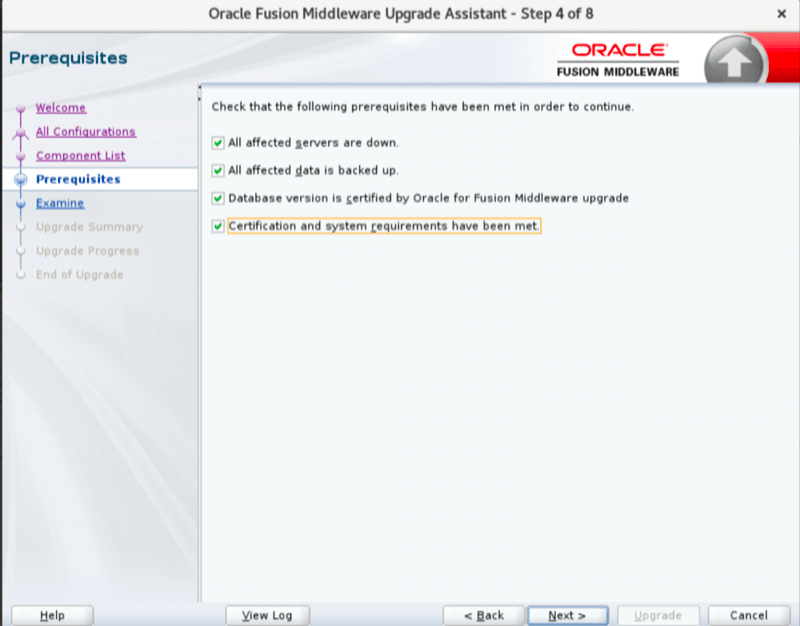 Domain component upgrade step 4