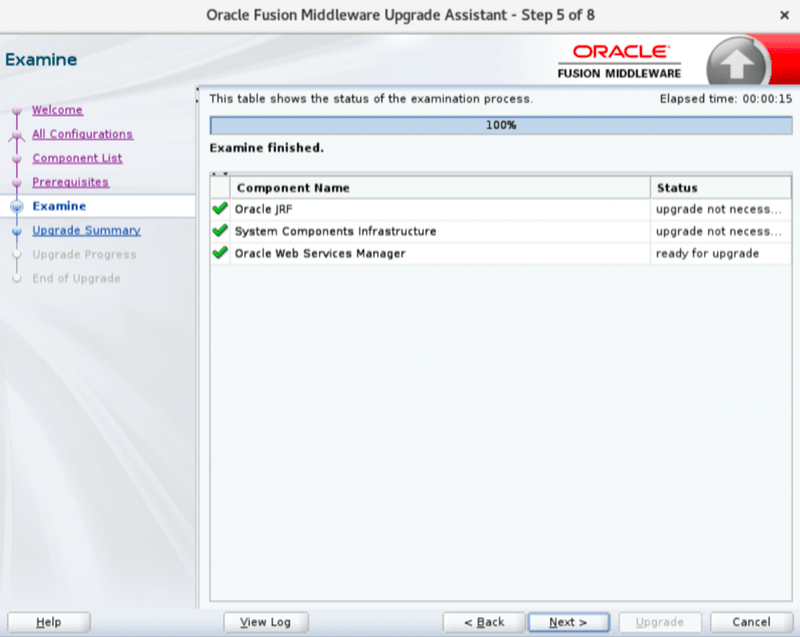 Domain component upgrade step 5
