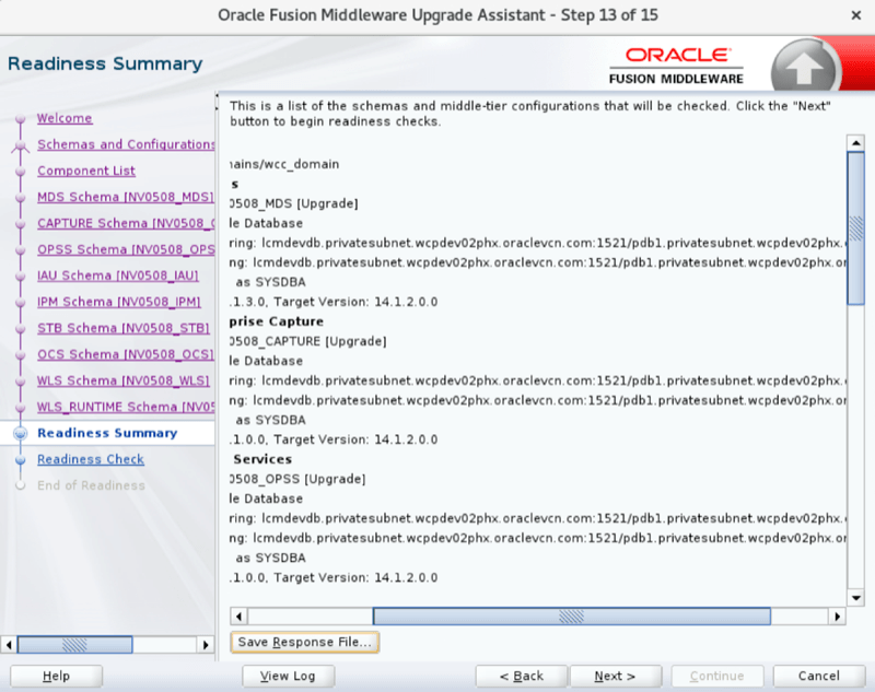 Schema readiness step 13